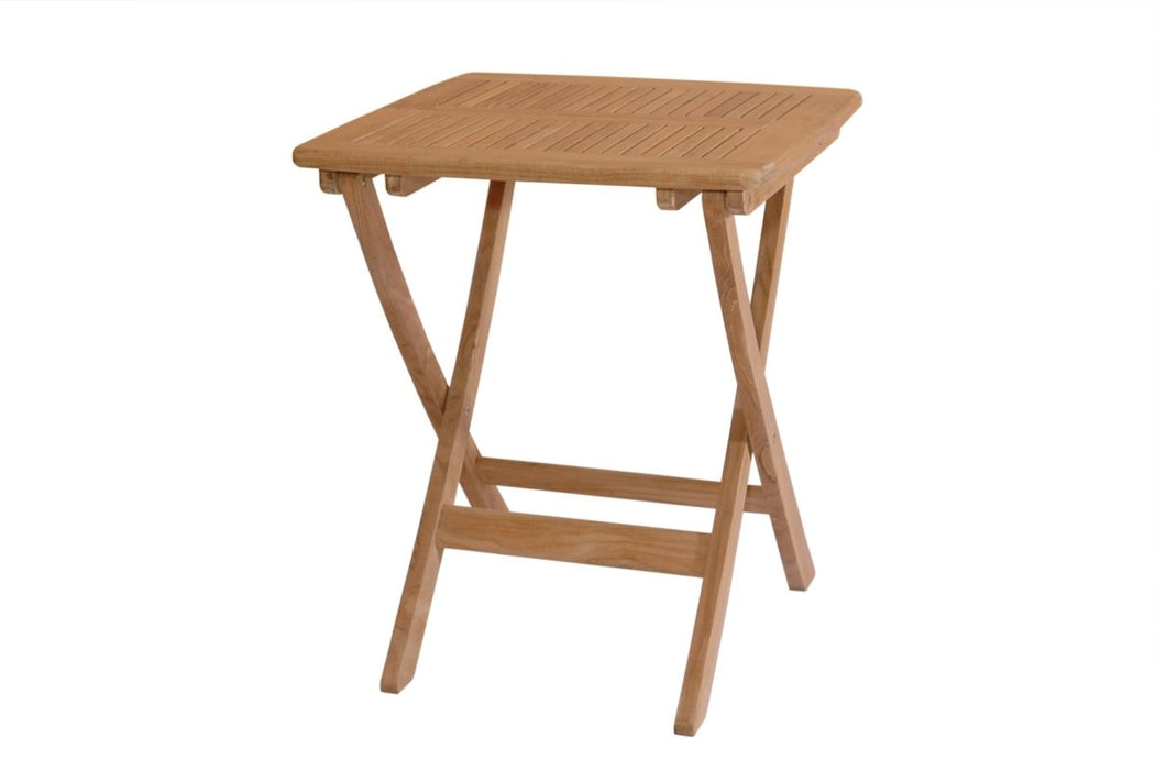 Outdoor Folding Teak Table (24" Square) - Windsor - Teak HQ™