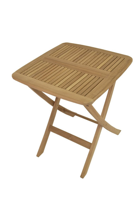 Outdoor Folding Teak Table (24" Square) - Windsor - Teak HQ™
