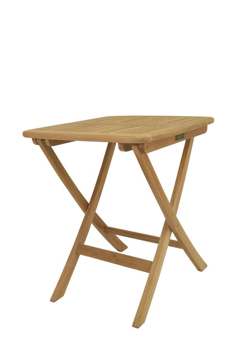 Outdoor Folding Teak Table (24" Square) - Windsor - Teak HQ™