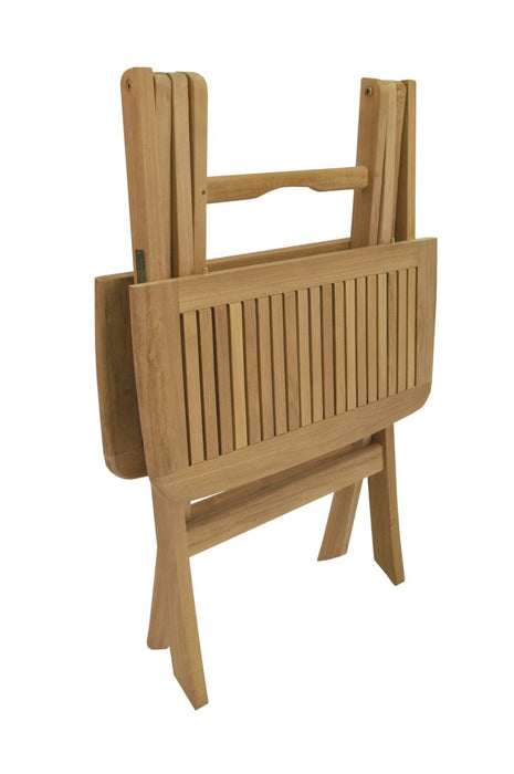 Outdoor Folding Teak Table (24" Square) - Windsor - Teak HQ™