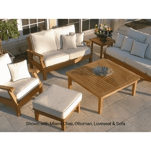 Outdoor Furniture Teak Table (42" Square) - Miami - Teak HQ™