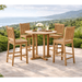 Outdoor Teak Bar Set - Bahama (Table) & Avalon (4 Chairs) - Teak HQ™