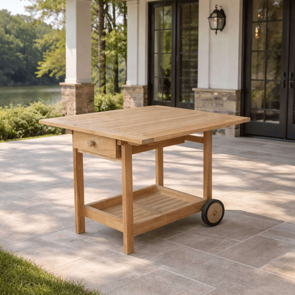 Outdoor Teak Cart - Danica - Teak HQ™
