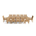 Outdoor Teak Dining Set for 12 - Valencia (Table) & Sahara (Chairs) - Teak HQ™