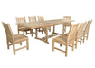 Outdoor Teak Dining Set for 8 - Bahama (Table) & Sahara (Chairs) - Teak HQ™