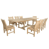 Outdoor Teak Dining Set for 8 - Bahama (Table) & Sahara (Chairs)