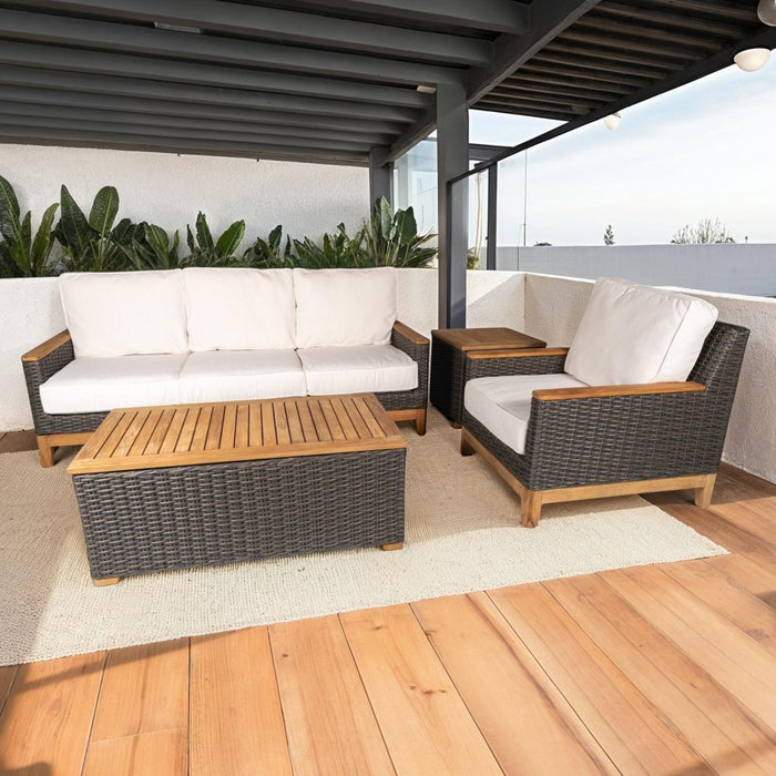 Outdoor Teak End Table (Square) - Boca - Teak HQ™