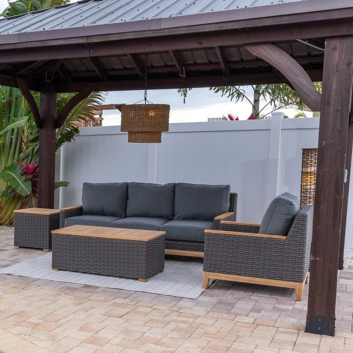 Outdoor Teak End Table (Square) - Boca - Teak HQ™