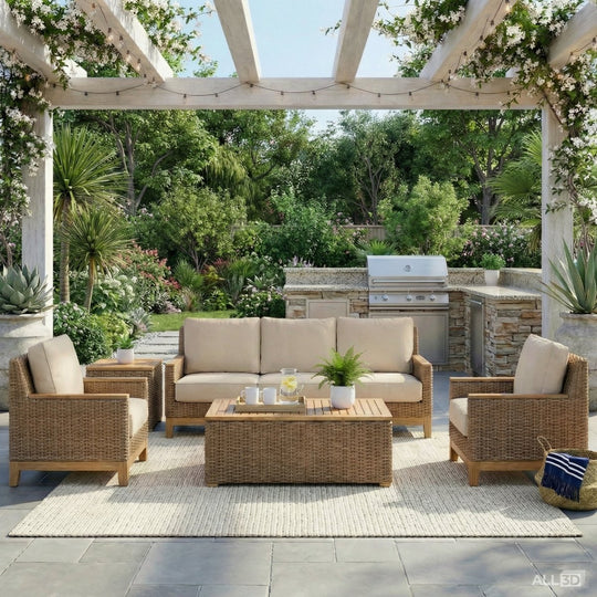 Outdoor Teak End Table (Square) - Boca - Teak HQ™