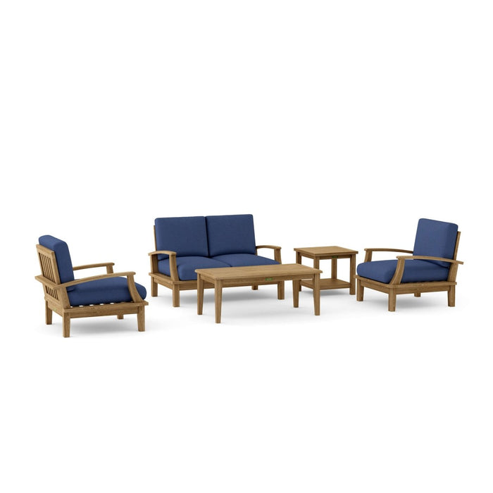 Outdoor Teak Furniture Set - Brianna 5 - Piece Set - Teak HQ™