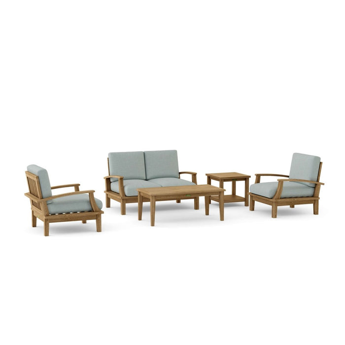 Outdoor Teak Furniture Set - Brianna 5 - Piece Set - Teak HQ™