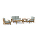 Outdoor Teak Furniture Set - Brianna 5 - Piece Set - Teak HQ™