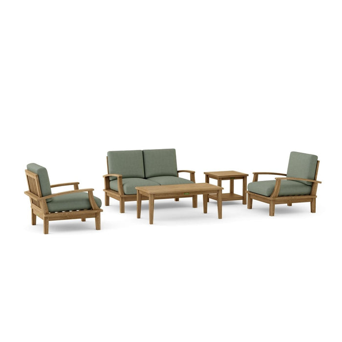 Outdoor Teak Furniture Set - Brianna 5 - Piece Set - Teak HQ™