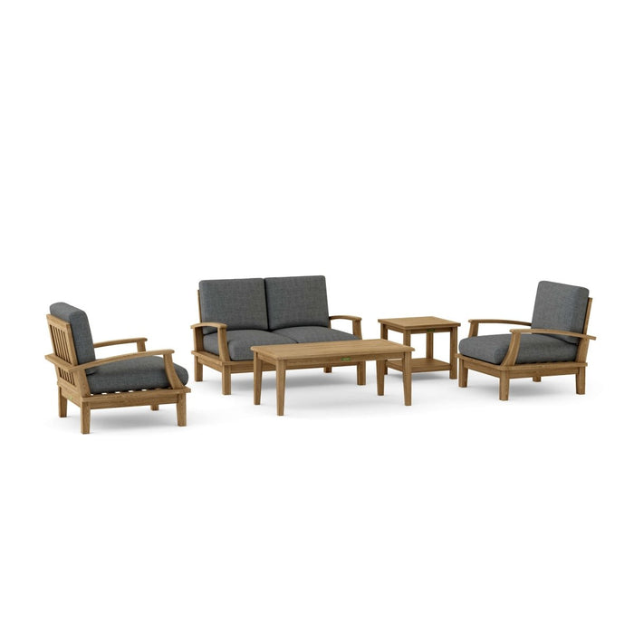 Outdoor Teak Furniture Set - Brianna 5 - Piece Set - Teak HQ™