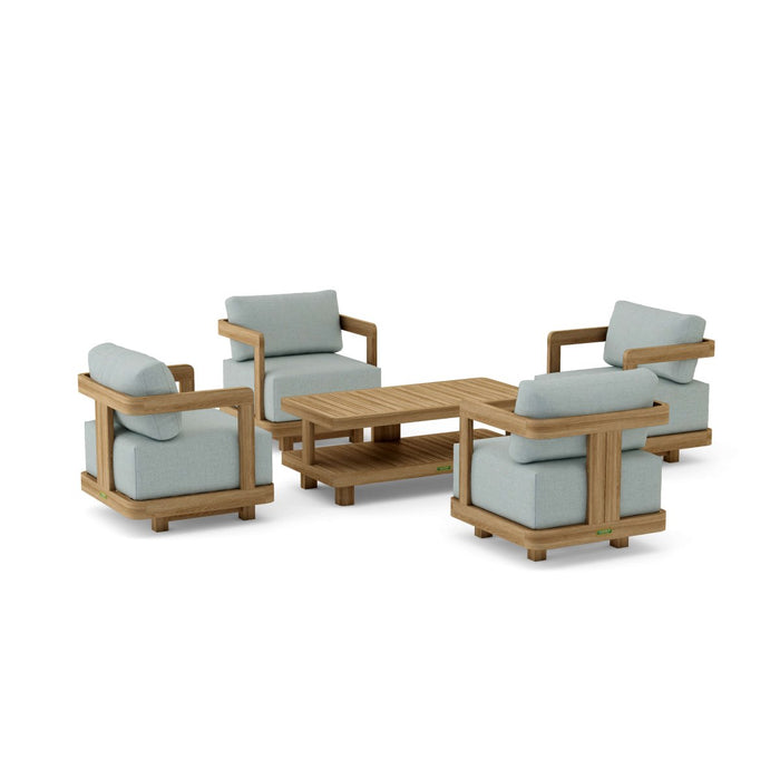 Outdoor Teak Garden Furniture - Granada 5 - Piece Set - Teak HQ™