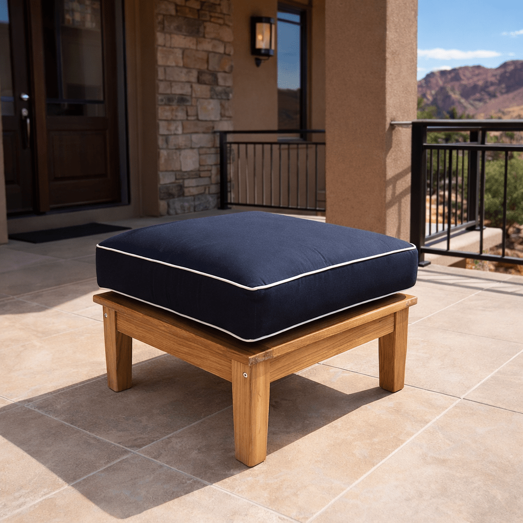 Outdoor Teak Ottoman - Miami - Teak HQ™