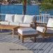 Outdoor Teak Ottoman - Miami - Teak HQ™