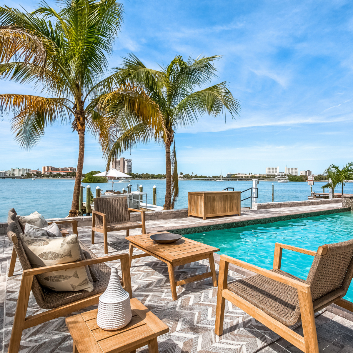 Outdoor Teak Patio Set - Admiral (6 Pieces) - Teak HQ™