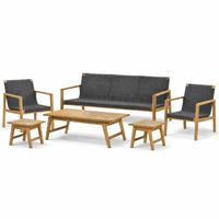Outdoor Teak Patio Set - Admiral (6 Pieces)