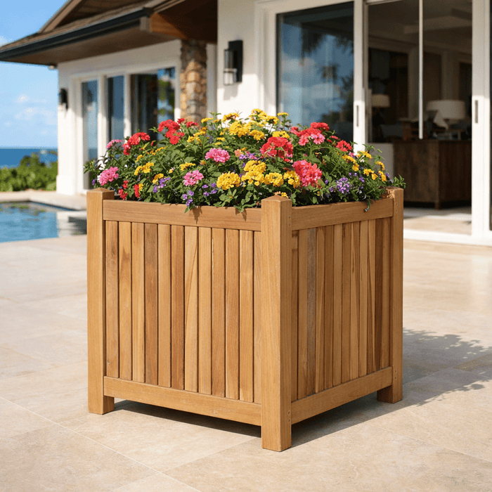 house & garden outdoor planter Anderson Teak 22 in. Planter Box