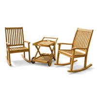 Outdoor Teak Rockers and Cart - Comfort