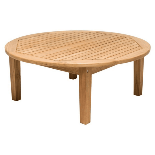 Outdoor Teak Round Table (42" Round) - Miami - Teak HQ™