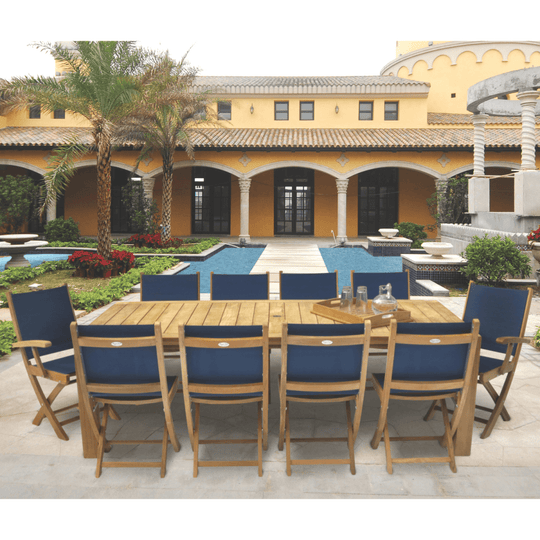 Outdoor Teak Set - Comfort (Table) & Sailmate (10 Chairs) - Teak HQ™