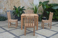 Outdoor Teak Wood Dining Table and Chairs - Bahama (Table) & Classic (4 Chairs) - Teak HQ™