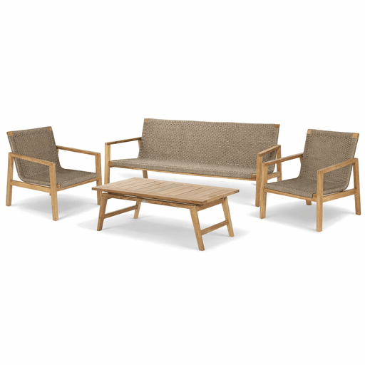 Outdoor Teak Wood Patio Furniture - Admiral 4 - Piece Set - Teak HQ™