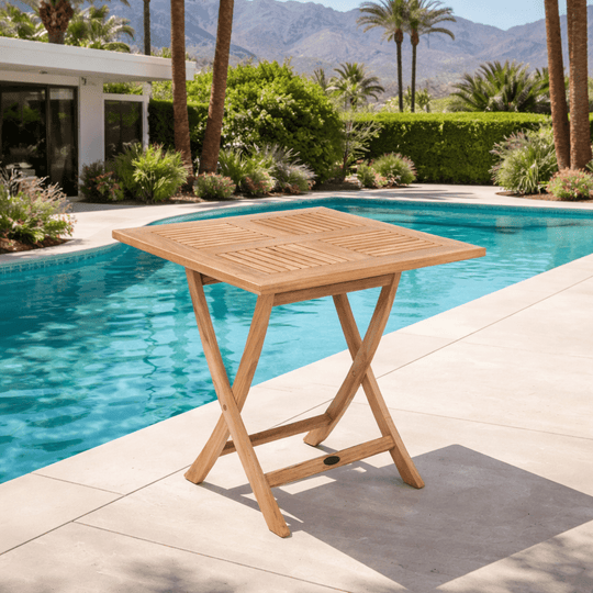 Outdoor Teak Wood Table (29.5" Square) - Sailor - Teak HQ™