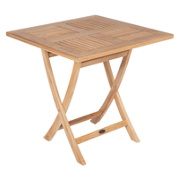 Outdoor Teak Wood Table (29.5" Square) - Sailor