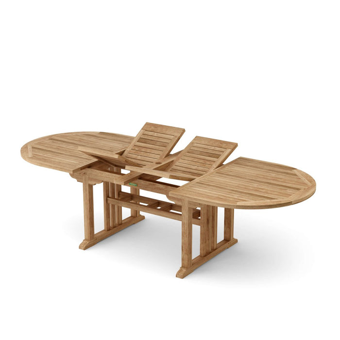Oval Teak Table (106" Long) - Sahara - Teak HQ™