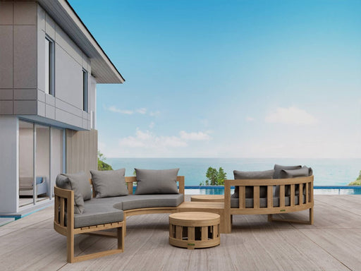 Premium Teak Furniture - Arena 7 - Piece Sectional Set - Teak HQ™