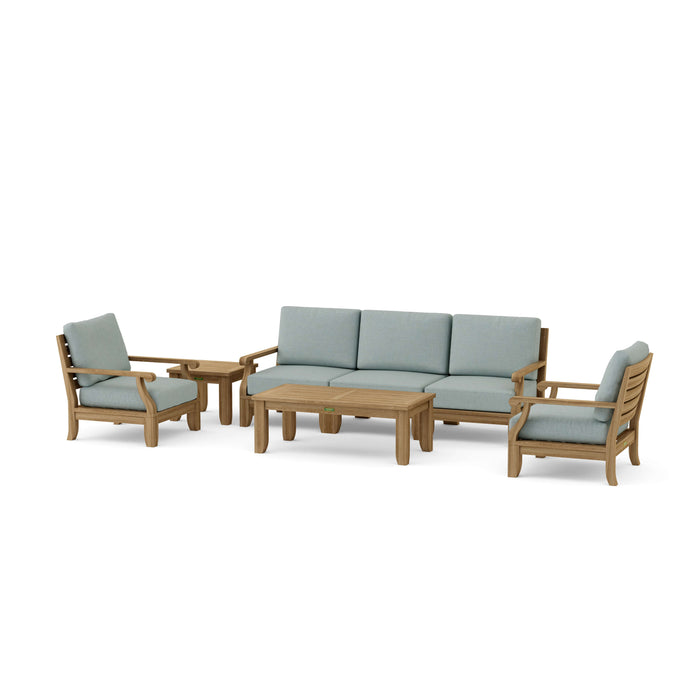 Real Teak Outdoor Furniture - Riviera 7-Piece Sectional Set