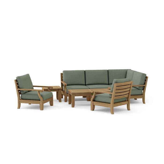 Quality Outdoor Teak Furniture - Riviera 7 - Piece Modular Set - Teak HQ™