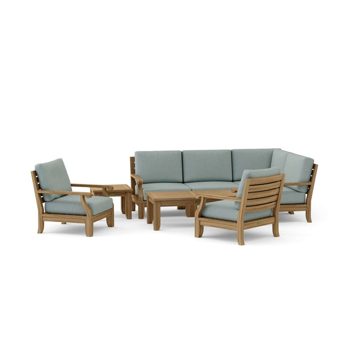 Quality Outdoor Teak Furniture - Riviera 7 - Piece Modular Set - Teak HQ™