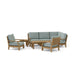 Quality Outdoor Teak Furniture - Riviera 7 - Piece Modular Set - Teak HQ™
