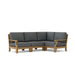 Quality Teak Outdoor Furniture - Riviera 4 - Piece Sectional Set - Teak HQ™