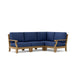 Quality Teak Outdoor Furniture - Riviera 4 - Piece Sectional Set - Teak HQ™