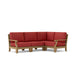 Quality Teak Outdoor Furniture - Riviera 4 - Piece Sectional Set - Teak HQ™