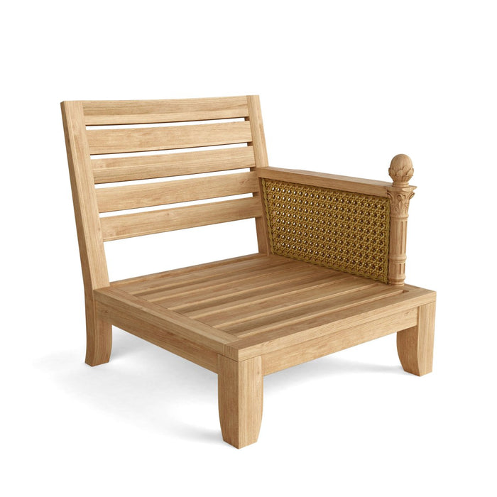 Quality Teak Patio Furniture - Luxe 6 - Piece Sectional Set - Teak HQ™