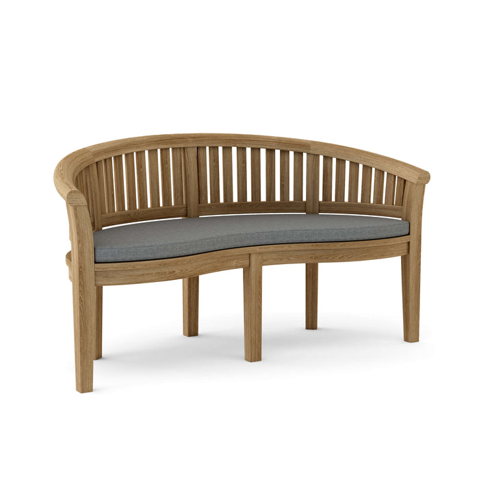 Contemporary Outdoor Teak Furniture - Curve 4-Piece Set