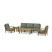 Real Teak Outdoor Furniture - Riviera 7 - Piece Sectional Set - Teak HQ™