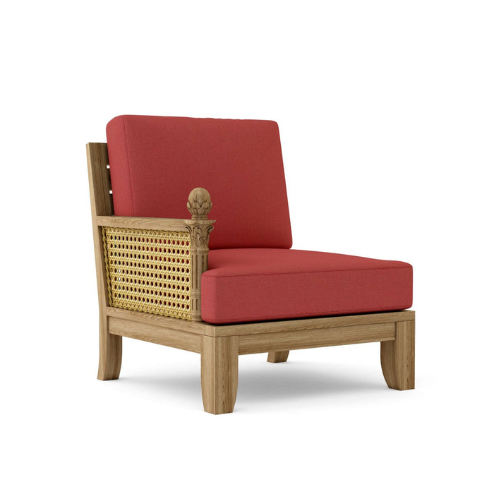 Right End Luxe Teak Sectional Piece - Teak HQ™