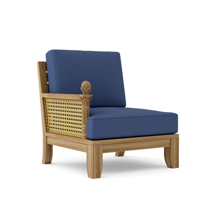 Right End Luxe Teak Sectional Piece - Teak HQ™