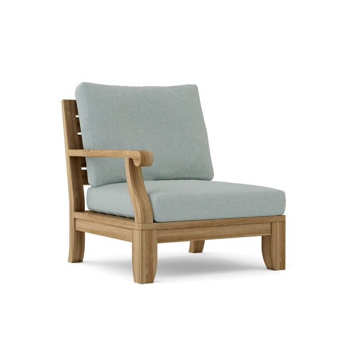 Right End Riviera Teak Sectional Piece - Teak HQ™