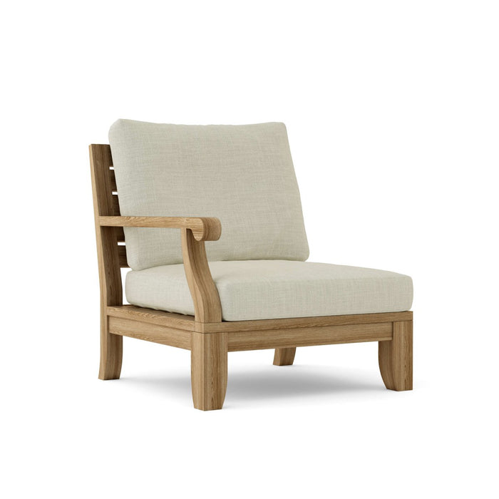 Right End Riviera Teak Sectional Piece - Teak HQ™
