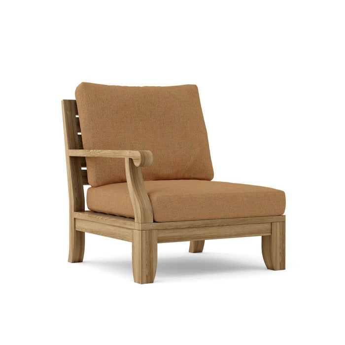 Right End Riviera Teak Sectional Piece - Teak HQ™