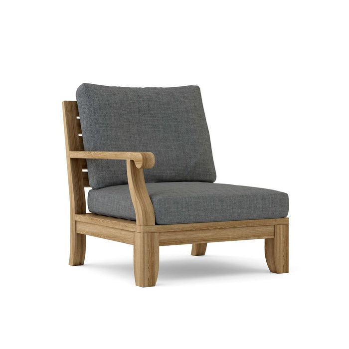 Right End Riviera Teak Sectional Piece - Teak HQ™