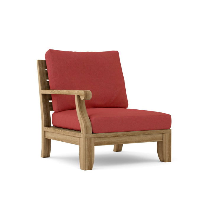 Right End Riviera Teak Sectional Piece - Teak HQ™